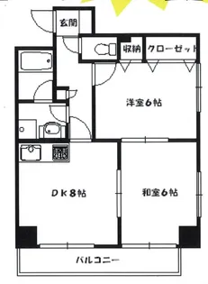 クォーレ東館西館【7階】の間取り