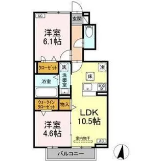 レクエルド【1階】の間取り