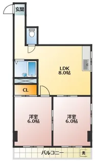 センチュリー小口【2階】の間取り