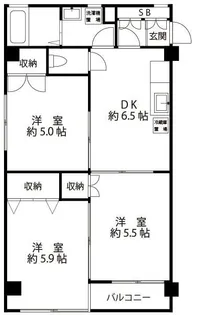 ラ フルール【1階】の間取り