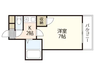 ユーアイビル【7階】の間取り