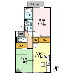 ふぁみーる萌【1階】の間取り