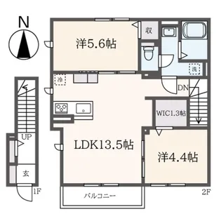 アルボヴィラージュ【2階】の間取り