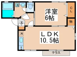 フォレストヒルA棟【1階】の間取り
