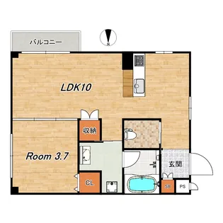 KISA・CARINA【2階】の間取り