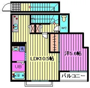 ミーシグ【3階】の間取り