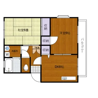 マリンガーデンA棟【1階】の間取り