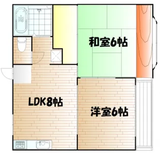 ロココ福田【2階】の間取り