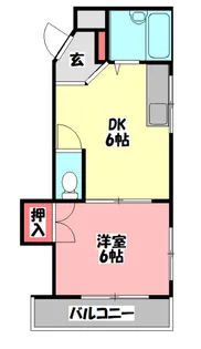 グランディオーズ中町【2階】の間取り