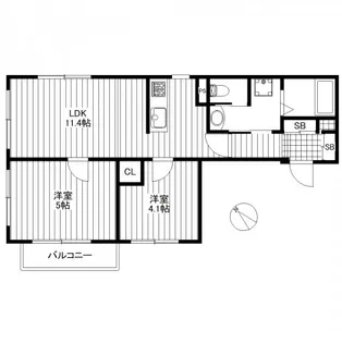 セブンハート【2階】の間取り