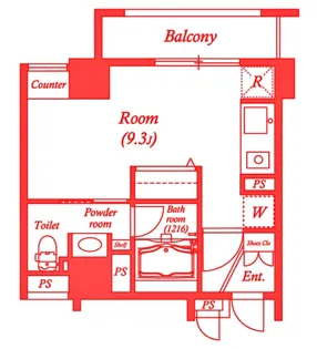 インプルーブ新川崎【6階】の間取り