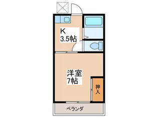 百草ハイツ【2階】の間取り