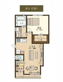 ユーソニアン妙高・渋江A【1階】の間取り