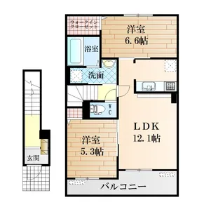 シエロ・ガーデン国府【2階】の間取り