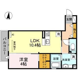 サンドミール高瀬【2階】の間取り