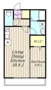 ブライト橋本【1階】の間取り