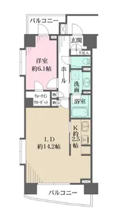 グルックハイム紀尾井町【2階】の間取り