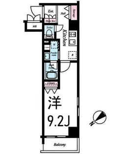 ジーコンフォート ウエスト 新横浜【10階】の間取り