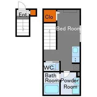 ソルナクレイシア桜新町【2階】の間取り