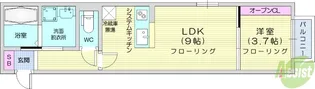 ジオ黒松【2階】の間取り