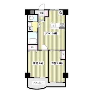 グレースヒルズ【3階】の間取り
