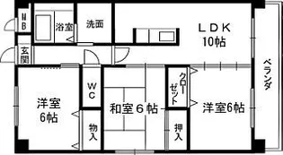 パティナF【3階】の間取り