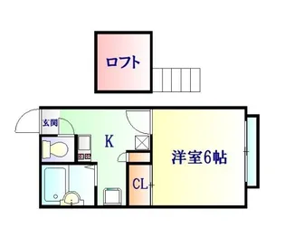 パレス萩野町【1階】の間取り