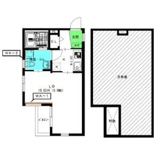 アコモ元中村【2階】の間取り