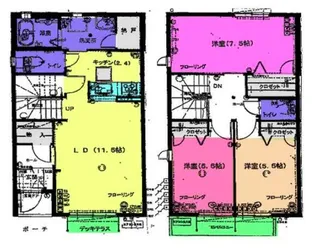 ラフォーレ武蔵野Aの間取り