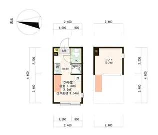 レギュームデテ成田東【1階】の間取り