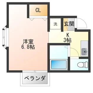 システィハイム【1階】の間取り