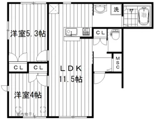 BLU【1階】の間取り