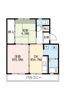 UR桜丘【2階】の間取り