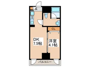 コンクレストSK町田【7階】の間取り