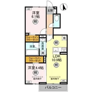 TORISIAS 西川田町【1階】の間取り