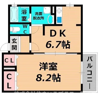 エスポワールゴンビ【1階】の間取り