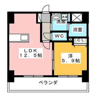 Flos北山王【4階】の間取り