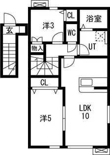 grand parace(グランドパレス)奥州III【2階】の間取り