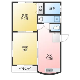 ラ ベルドンヌ【4階】の間取り