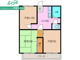 シティーメイト柴田【2階】の間取り