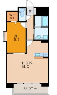 アンクレージュ菊陽【10階】の間取り