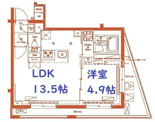 リテラス川崎ウエスト【3階】の間取り
