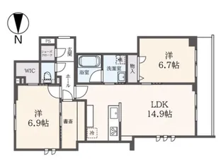 ベルドミール初台【2階】の間取り
