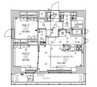 セジョリ駒込西ヶ原【12階】の間取り