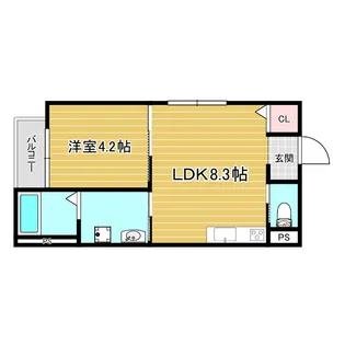 アンドキートス【1階】の間取り