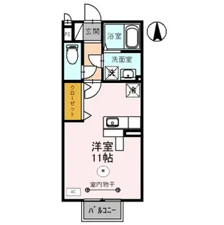 ウィル花堂【2階】の間取り