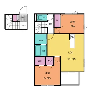 Maisonコーミ【2階】の間取り