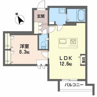 ロイヤルコートハウス【2階】の間取り