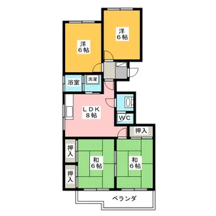 レジデンス越前【3階】の間取り