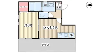 サンシャイン洗足【1階】の間取り